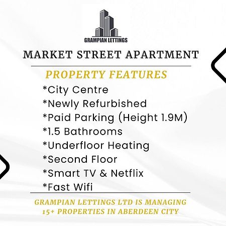 Market Street Apartments ✪ Grampian Lettings Ltd Aberdeen Eksteriør bilde